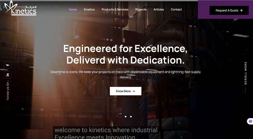 Kinetics for Industrial Equipment and Supplies – Jordan